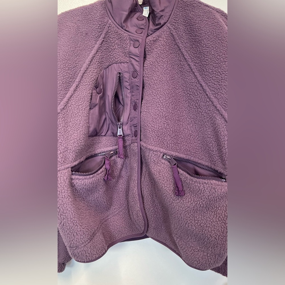 FREE PEOPLE Movement Hit the Slopes Jacket in Purple Size S - Picture 5 of 13